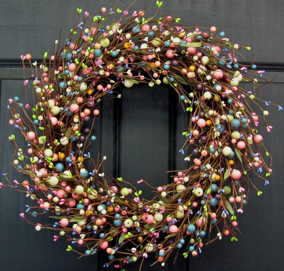 wreaths, easter, pop of color, sarahinstyle.com