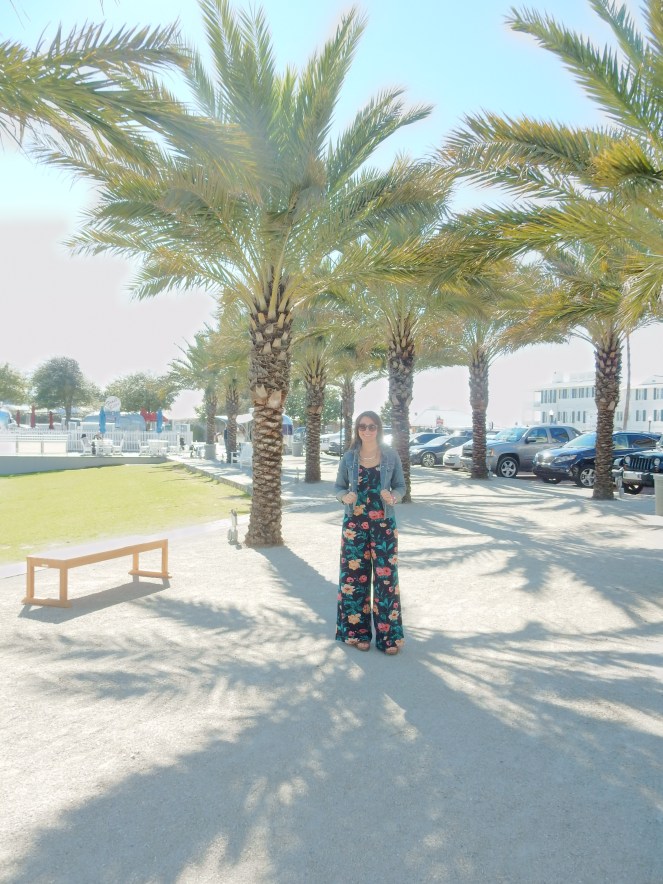 boho babe, sarah in style, 1970's, hippie chic, floral onesie, fashion blogger