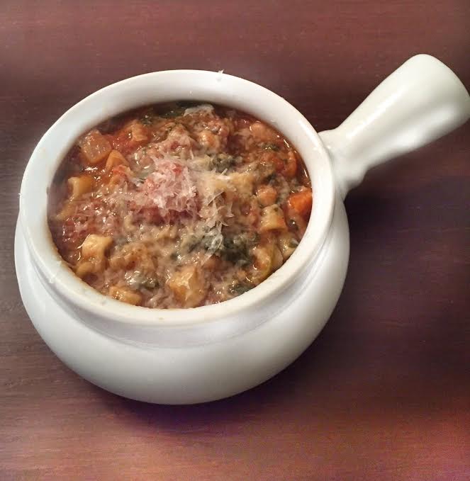 sarah in style, food blogger, minestrone, rachel's recipe