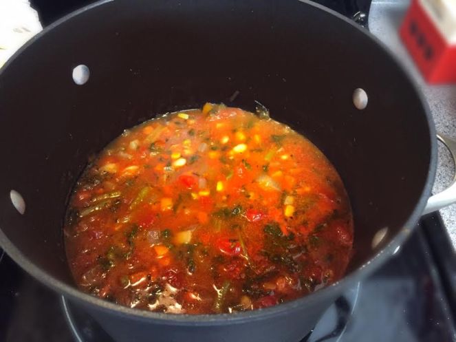 sarah in style, food blogger, minestrone, rachel's recipe