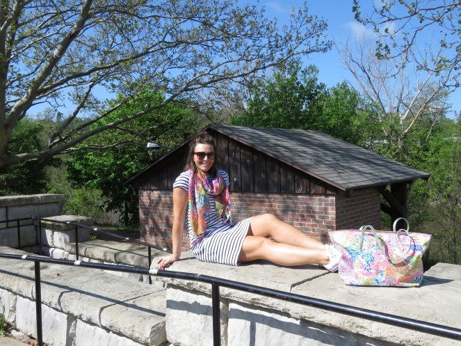 european vacation, striped dress, 1 dress 3 ways, sarah in style, sporty, chicago blogger, windy city bloggers