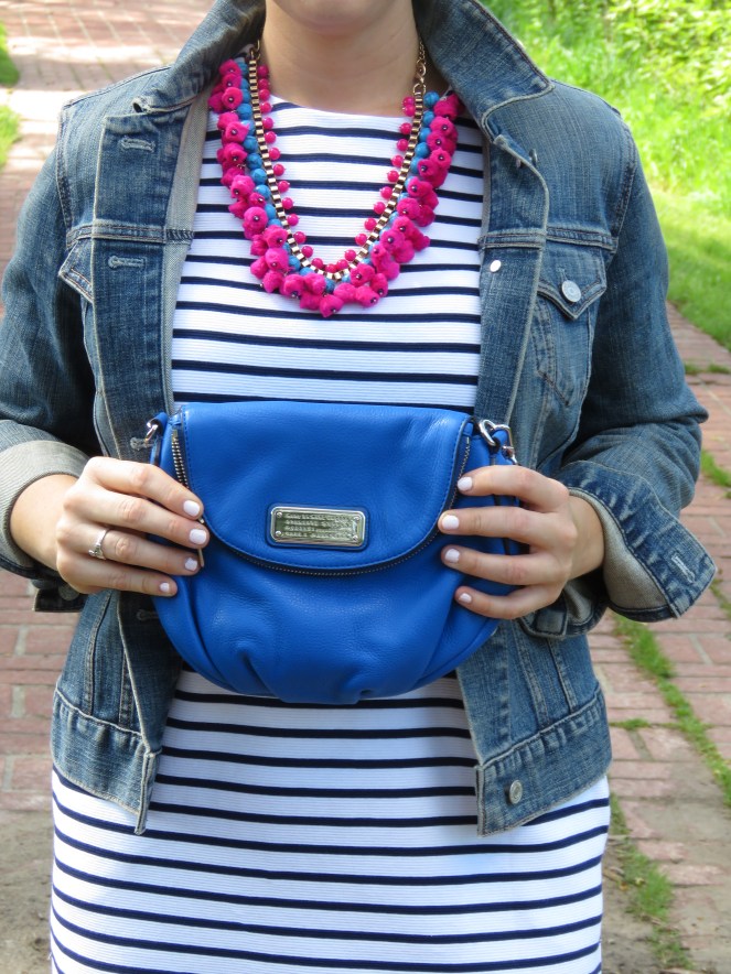 european vacation, striped dress, 1 dress 3 ways, sarah in style, sporty, chicago blogger, windy city bloggers