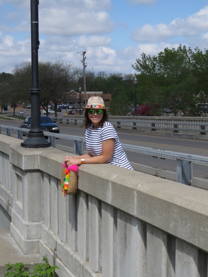 european vacation, striped dress, 1 dress 3 ways, sarah in style, sporty, chicago blogger, windy city bloggers