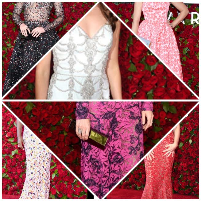 tony awards, busy phillips, red carpet, sarah in style, fashion blogger, allison williams, lupita nyongo, jane krakowski, laura benanti