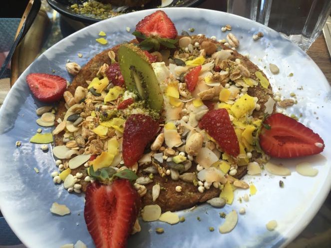 brunch and cake by the sea, barcelona, spain, park guell, sagrada familia, el born, el nacional, sarah in style, travel blogger, european adventure, windy city bloggers