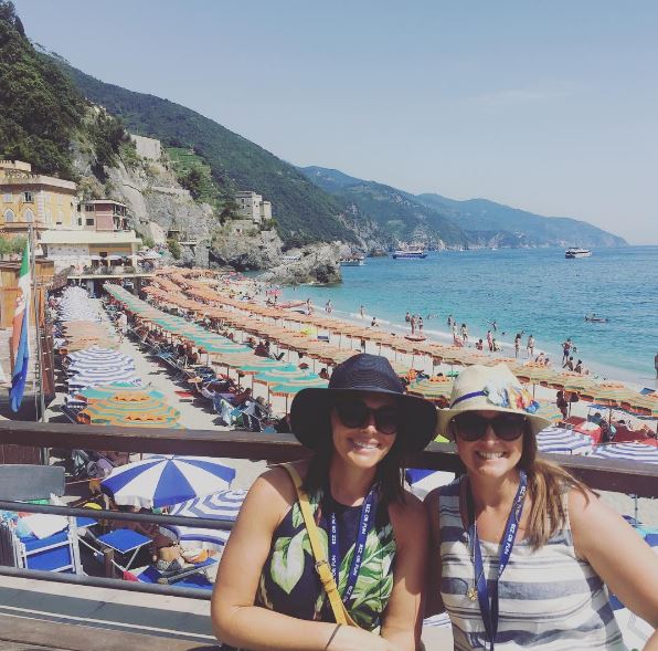 My friend Emily and I in Monterosso. 