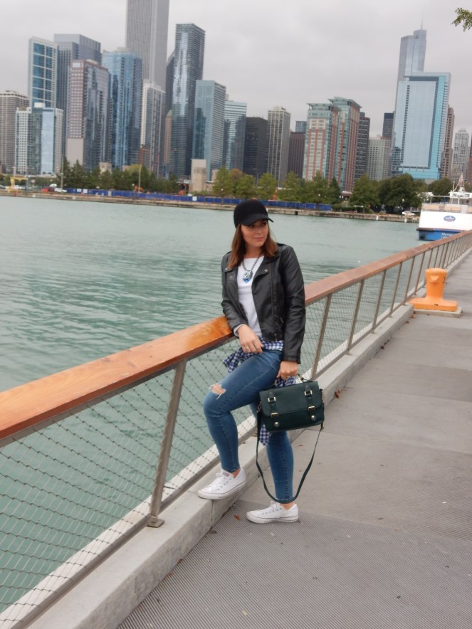 black leather motorcycle jacket, chicago street chic, chicago fashion blogger, chicago blogger, chicago style, street chic, sarah in style, winter staple, sarahinstyle.com, chicago fashion