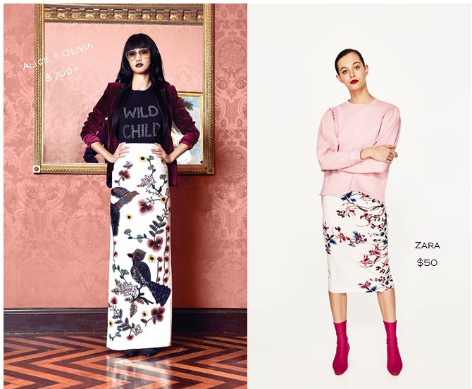 embroidered dress, black embroidered dress, tory burch embroidery, jewel toned maxi dress, jewel toned maxi, jewel tones, runway looks for less, fashion week finds for less, fashion week, NYFW, designer looks for less, fashion week trends, fashion week recap, nanette lepore, makemechic.com, Sarah In Style, fashion blogger, chicago blogger, windy city bloggers, #WCBCstyle, new york fashion week, the look for less, menswear, forever 21 menswear, forever 21 trench, michael kors trench, michael kors menswear, bird skirt, scenery patterns, zara bird skirt, alice and olivia bird skirt