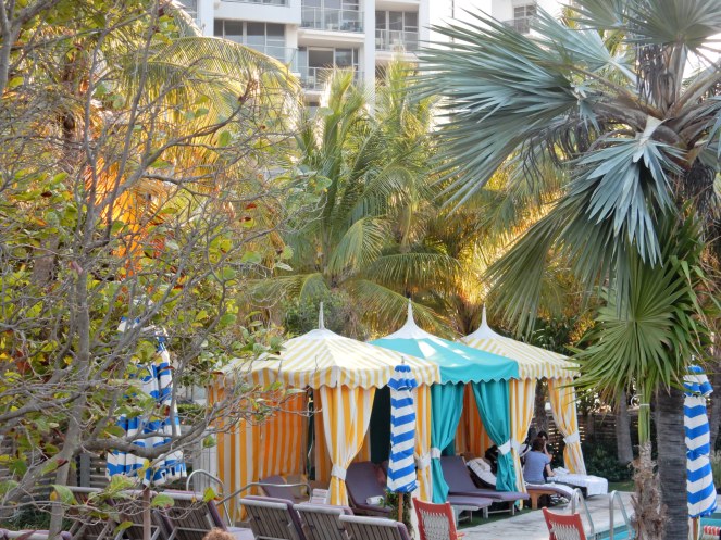 The Confidante, The Confidante Miami Beach, Confidante Miami, Hyatt Hotels, Hyatt, Hyatt Miami, South Beach, Miami hotels, south beach hotels, beach umbrellas, tropical oasis, lush pool, pastels, cabana stripes, cute beaches, patio furniture, art deco, mid-century modern, Sarah Meyer, sarah in style, sarahinstyle.com, design blog, design blogger, Florida beaches