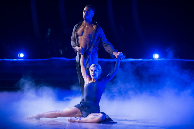 Most Memorable Year, Sasha Farber, Emma & Sasha, Dancing with the Stars Tan, DWTS tan, DWTS, Dancing with the stars, Emma Slater, pro dancer, spray tan, sunless tan, fake tan, Rashad Jennings, Mirror Ball, Dancers, Sarah In Style, Suntanning, sarahinstyle.com, ballroom dance