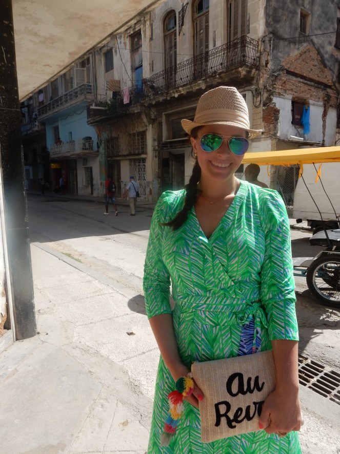Cuba, Havana, Cuban Style, Cuban Flair, Melie Bianco, LIlly Pulitzer, Au Revoir bag, straw bag, lilly pulitzer elephant dress, vince camuto, straw hat, how to dress in cuba, sarah in style, sarah meyer, sarahinstyle.com, windy city bloggers, fashion blogger, style blogger, OOTD, summer style, what I wore