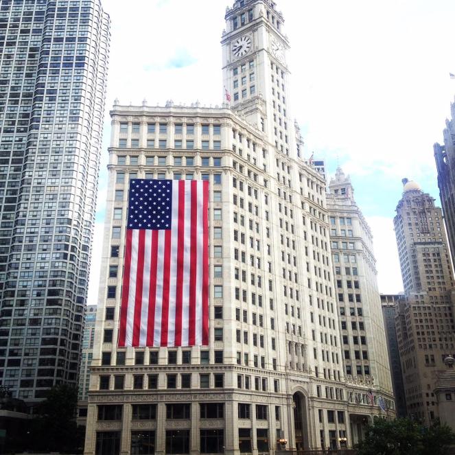 Chicago 4th of July, Chicago, Wrigley Building, Tribune Building, Chicago River, Happy 4th, God Bless the USA