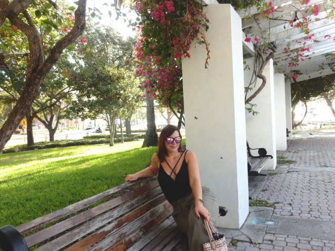 Vivian Black Bodysuit, Black Bodysuit, Bodysuit, Tobi, High Waist Pants, High Wasited Pants, Marine Layer, Ivy Pant, Worn Olive, Nectar Sunglasses, Nectar, Hula Sunglasses, Nectar Hula, Sarah In Style, The Vinoy Marriott St. Petersburg, Marriott Florida, Best High wasited pants, fashion blog, fashion blogger 