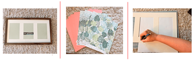 Fluff Your Feathers, Ready to Flamingle, Flamingo Inspiration, Flamingos, Flamingo Art, Flamingo Decor, Flamingo Decorations, Tropical Decor, Tropical Decorations, DIY Art, DIY projects, DIY framing, card art, Sarah Meyer, Sarah In Style, Palm Print art