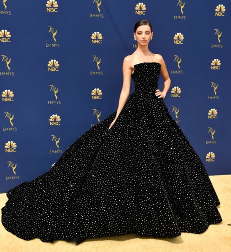 Angela Sarafyan, Christian Siriano, Emmy Awards, Emmy Awards 2018, Celeb Style, Celebrity Style, Celebrity Fashion, Red Carpet Fashion, Red Carpet, #redcarpet, best dressed, best dressed celebs. fashion awards, Sarah In Style, Sarah Meyer