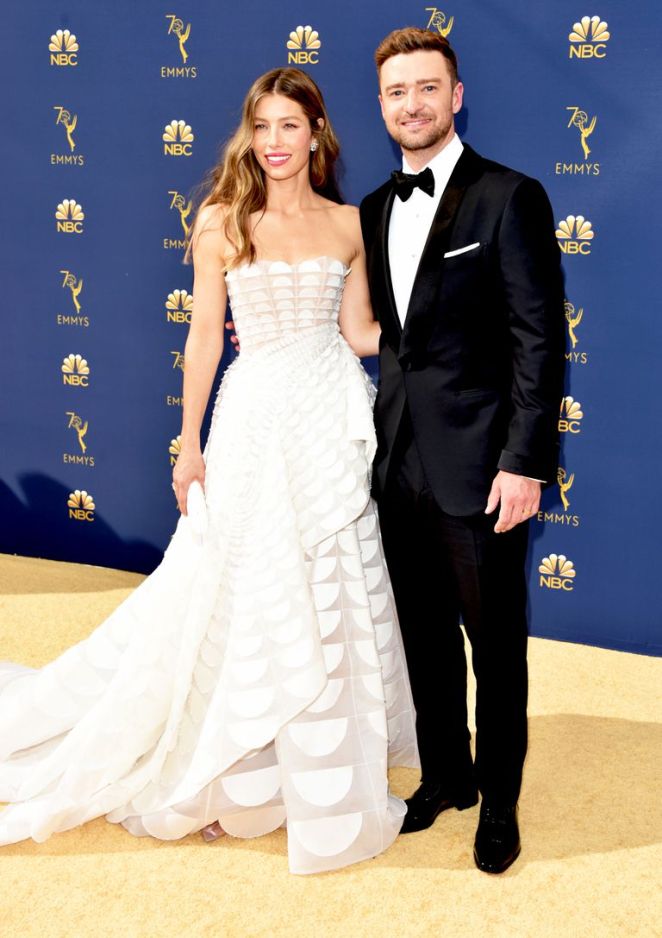Justin and Jessica, Emmy Awards, Emmy Awards 2018, Celeb Style, Celebrity Style, Celebrity Fashion, Red Carpet Fashion, Red Carpet, #redcarpet, best dressed, best dressed celebs. fashion awards, Sarah In Style, Sarah Meyer
