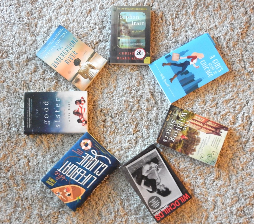 What's In My, My Library, Summer Reading, Good Books, Good Book, Book Recommendations, What To Read, What Should I read, Book Recommendation, What's In My Library, Sarah In Style, The Good Sister, The Wildling Sisters, Orphan Train, The Underground River, A Girl's Guide To Chicago, Wildchilds, The Lifeboat Clique