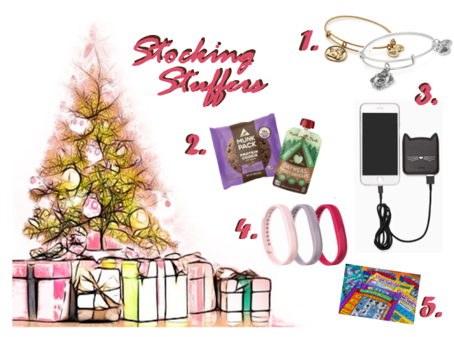 Holiday Gift Guide, Gift Guide, Gift Guides, Gifts for the fashion lover, girl on the go, gifts for travelers, gifts for busy people, sarah in style, christmas gift ideas, holiday gift guides, Kate Spade battery, Kate Spade gifts, Munk Pack, Fitbit Flex 2, Alex and ani, good stocking stuffers, stocking stuffer ideas, stocking stuffers