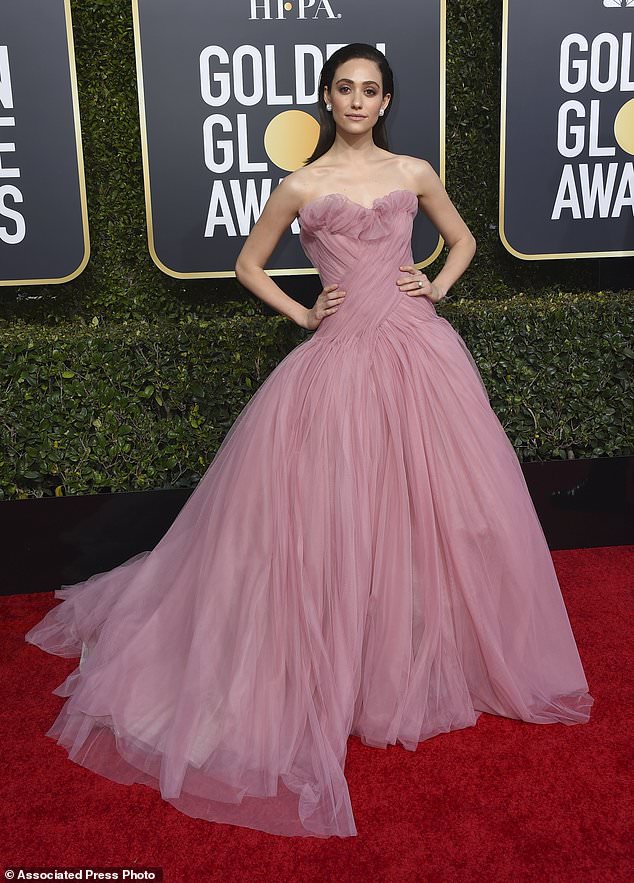 Emmy Rossum, Golden Globes, Globes 2019, Golden Globes Best Dressed, Best Dressed 2019, Red Carpet, Red Carpet Fashion, Celebrity Best Dressed, Celebrity Fashion, Awards Season, What they Wore, On the red carpet, Celebrity style, Sarah In Style, Sarah Meyer, Celebrity looks, Beverly Hilton, awards show fashion