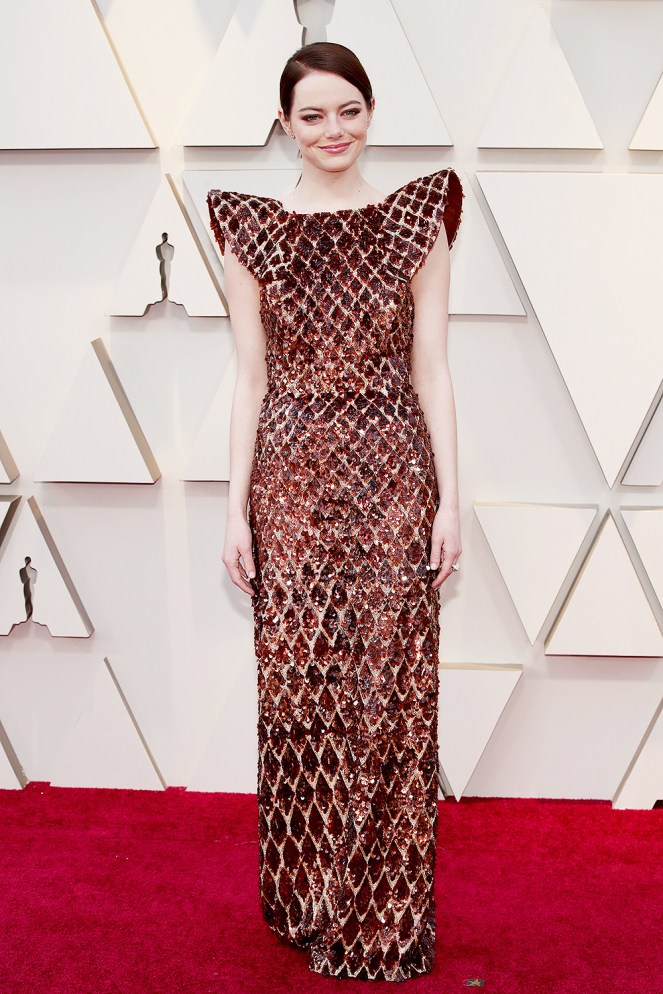 Emma Stone, Louis Vuitton, 91st Academy Awards, Dolby Theater Hollywood, Oscars 2019, Academy Awards, Red Carpet, Oscars Red Carpet 2019, Best Dressed, Celebrity Fashion, On the red carpet, celebrity style, red carpet jewelry, most expensive jewelry at the oscars, most expensive jewelry at the academy awards, awards season best looks, Sarah In Style, Sarah Meyer, Kodak Theater, Roosevelt Hotel Los Angeles