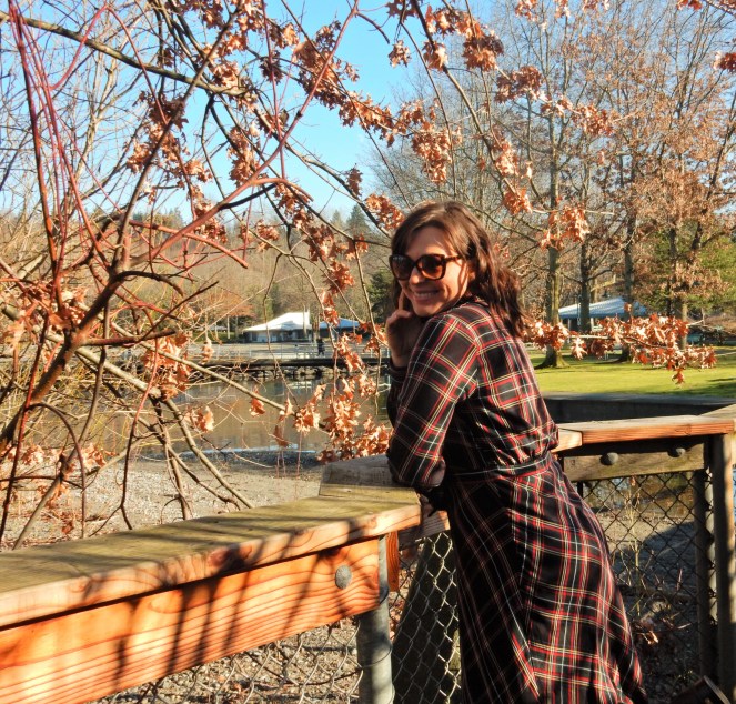 H&M Plaid Shirtdress, plaid dress, h&m plaid dress, plaid is rad, pretty in plaid, winter plaid, how to wear plaid, cool plaid pieces, plaid fashion, Renton WA, Renton Washington, Vince Camuto, Vince Camuto Brown Boots, Soft Surroundings, Sarah In Style, Sarah Meyer, Winter fashion advice, what to wear this winter