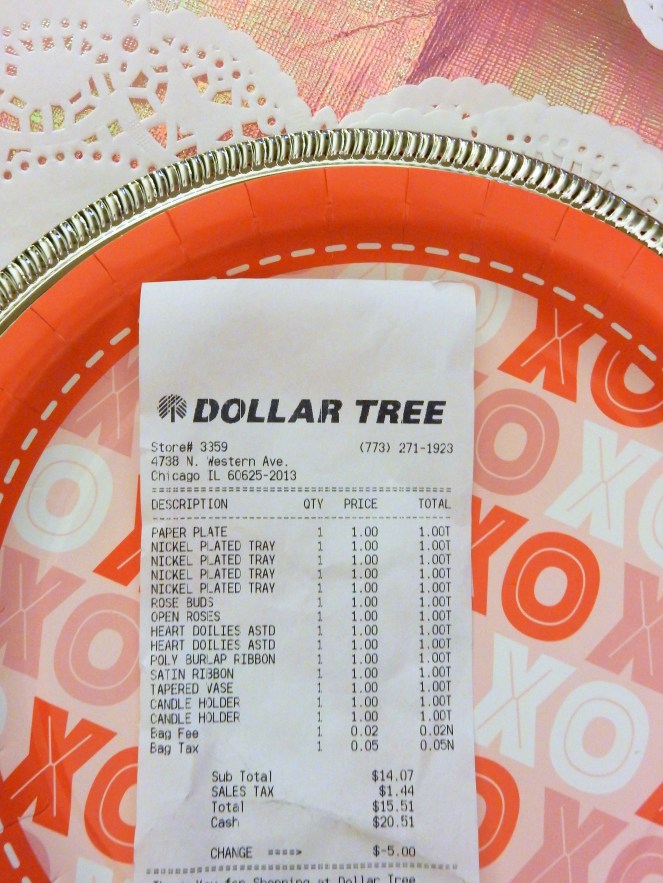 Dining Decor, Valentines Decorations, Valentines Table, Valentines Meal Ideas, Sarah In Style, Sarah Meyer, interior decorating, tablescape, decorating ideas, table ideas, February table, decorating blog, decorating blogger, Dollar Tree, decorating on the cheap, cheap party planning tips, cheap party planning