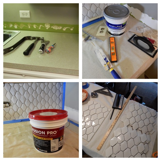 Sarah In Style, Sarah Meyer, Kitchen Makeover, Kitchen Remodel, Kitchen Tiling, How to Tile, DIY Tiling, DIY Backsplash, DIY Kitchen Tiling, Tiling Tools, TIling Steps, White Kitchen Tile, Mid Century Modern Kitchen, Apartment Kitchen Makeovers, Easy Kitchen Makeovers, Blogger Design Tips, Blogger DIY tips, kitchen design trends, Home Depot tile, Home Depot tiling