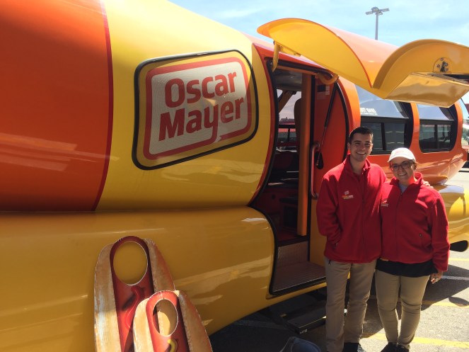 Oscar Mayer, Wienermobile, Wienermobil, Wienie Whistle, I wish I were an Oscar Mayer Wiener, WeenieMobile, Weenie Whistle, Wiener Mobile, Sarah In Style, Hotdoggers, Cool internships, jobs that include travel, giant hot dog, unique jobs, history of Oscar Mayer