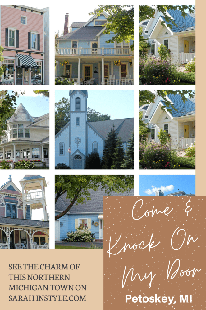 Harbor Springs, Harbor Springs MI, Harbor Springs Michigan, Historic Homes of America, Historic Homes, curb appeal, front doors, Come and knock on my door, Petoskey MI, Petoskey Michigan, Pure Michigan, Michigan Homes, Victorian Homes, Lake Michigan Homes, Lake curb appeal, Vintage curb appeal. Colorful homes, colorful houses, colorful front door, bright front doors, painted front door, home inspiration, Sarah In Style, Sarah Meyer, Design Blogger, Home Blogger, Petoskey Area, Up North Michigan, Lake Cabins