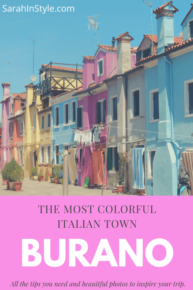 Burano Italy, Burano, Italian Village, Italian Towns, Charming European Towns, Colorful Homes, Colorful Towns, Colorful Houses, Visit Burano, Visit Venice, DK Eyewitness, Top 10 Venice, Must see in Burano, Venice Day Trips, What to do in Venice, What to do in Burano, Sarah In Style, Sarah Meyer, Blogger Travel tips, Italy travel tips, where to go in Italy, what to see in Italy, exploring Italy, off the beaten path in Italy, Italian fishing villages, most charming town, handmade lace, lace making, Italian craftsmanship