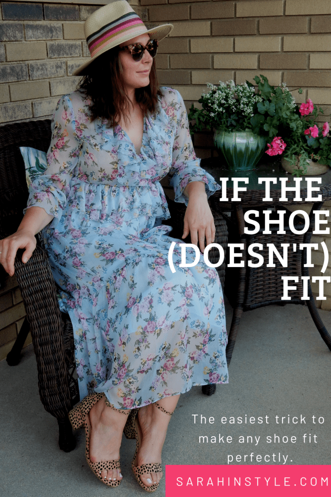 Sarah In Style, SarahInStyle.com, Sarah Meyer, Fashion Blogger, Blogger Style, Summer Shoes, Cute Shoes, Leopard Heels, Summer Sandals, Forme Shoe Shapers, Shoe Shapers, Shoe Stretchers, Ruffled Zara Dress, Joules Hat, Francesca's Sunglasses, Summer Fashion, Styling Tips, Comfortable Shoes, cutest comfortable shoes, comfortable heels