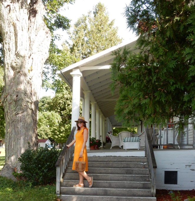 Sarah In Style, SarahInStyle.com, Sarah Meyer, Golden Yellow Dress, Mellow Yellow, Not so Mellow Yellow, Yellow Ruffled Dress, Cat Eye Sunglasses, Cheap Sunglasses, Cute Sunnies, Unique Sunglasses, Sunglass Warehouse, Loft Yellow Dress, Loft Straw Hat, Straw & leopard Hat, Fringe straw bag, Summer 2020 Fashion, Fall Fashion, Fall 2020 Fashion, Summer Wardrobe Transition, Fall Wardrobe Transition, Transitional Wardrobe, What to wear this fall, Mephisto sandals, Blogger Fashion Tips, Blogger Styling Tips, Blogger Fall Fashion, How to wear yellow, what's a good look from summer to fall