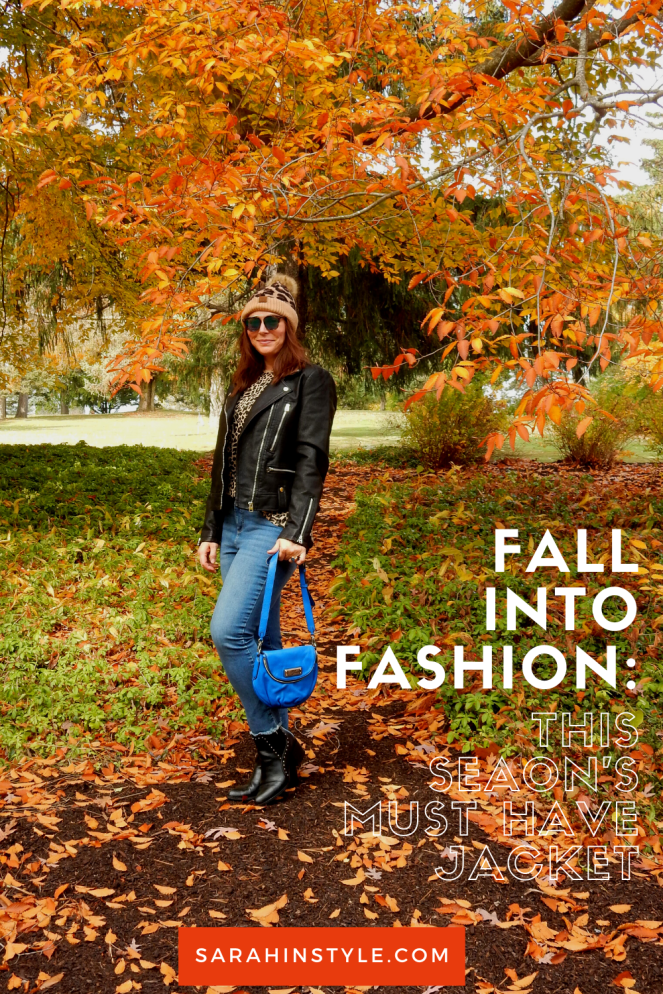leather jacket, leather bomber, women's leather bomber, Topshop coats, Topshop leather jacket, Nordstrom Leather jacket, Leopard t-shirt, Leopard beanie, Blue crossbody bag, blue marc jacobs bag, sunglass warehouse, cool sunglasses, cute cheap sunglasses, get out there, #getoutthere, Sarah In Style, Sarah Meyer, fall fashion accessories, fall fashion must haves, the perfect jacket for any location, the perfect jacket for any season, falls must have coats, falls must have jackets, Sam Edelman booties, black studded booties, Cute fall fashions, how to dress for fall, leopard and leather, blogger fashion ideas, blogger fashion tips, blogger style advice
