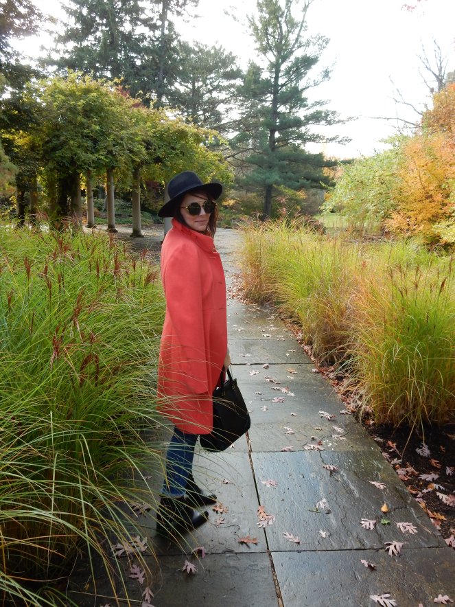 Sarah In Style, Coral Coat, Colorful Winter Coats, J. Crew Coat, Best Winter Coats, Best Winter Jackets, Fashion for your Mood, Mood Booster, Fashion Inspiration, Winter Fashion Tips, How to Dress in Winter, Best Coats 2020, Blogger Fashion Tips, Blogger Winter Fashion, Women's Goggle Sunglasses, Black Studded Booties, Chunky Sweaters, Styling Hats, Unique Sunglasses, Vintage Sunglasses, Winter Styling Tips, Stand Out Fashion, Stand out in Winter, Chicago Fashion, pop of color, color in wardrobe, peppy color in winter, winter pops of color