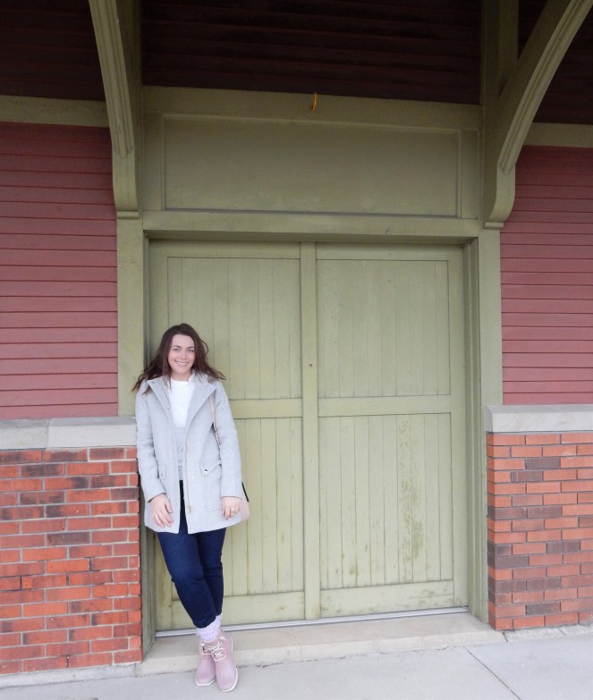 Sarah Meyer, Sarah In Style, SarahInStyle.com, Winter Fashion Trends, Colorful Winter Style, Best Winter Coats, Grey Wool Parka, J. Crew Coats, Best Winter Boots, Sperry Duck Boots, Pink Women's Boots, Ruffled Turtleneck, Personalized Jewelry, Personalized Ring, Year Ring, Commemorative Ring, Kate Spade Birdie Bag, Pink Ugg Socks, Pink Duck Boots, Blogger Fashion Tips, Blogger Fashion, How to dress for Winter, Cute Winter Style, Midwest Winter Fashion, Chicago Winter Fashion, Chicago Fashion Blogger