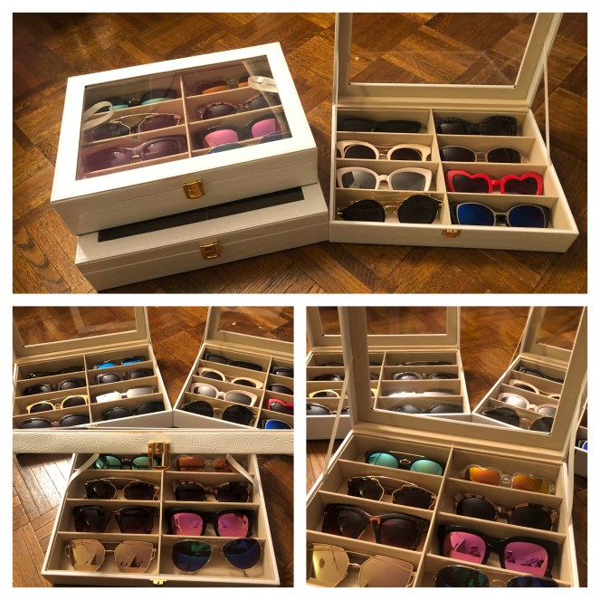 Sunglass Storage, Sunglass Cases, Cute Sunglass Cases, Slim Sunglass Cases, Cheap Sunglasses, Where to buy sunglasses, fun sunglasses, funky sunglasses, Unique sunglasses, Maui Jim sunglasses, Francesca's Sunglasses, Amazon Sunglass Organizer, Sunglass Organizer, Sunglass Warehouse, Blogger Accessories, Blogger Design Tips, Fashion Blogger Accessories, Sarah Meyer, Sarah In Style
