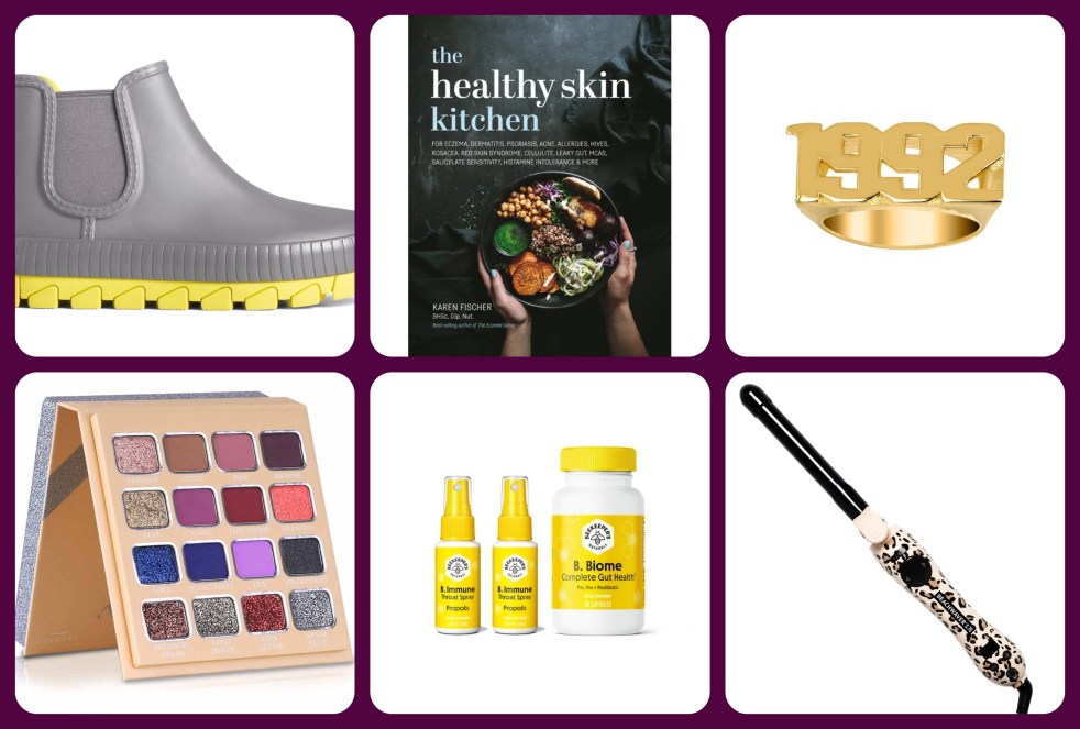 2021 Holiday Gift Guide, Holiday Gift Guide, Gifts for the Fashionista, Gifts for the beauty babe, gifts for the fun of it, gifts for the wellness wisher, blogger gift guide, blogger gift guides, Sarah In Style, SarahInStyle.com, Sarah Meyer, Best Holiday Gifts 2021, Christmas Gifts 2021, 2021 Gift Guide, Sperry Rain Boots, Love Lobe, Tres Colori, Customized Jewelry, Wellness Gifts, Beauty Gifts, Vshred leggings, Sunglass Warehouse, sleek sunnies, statement earrings, sleek rain boots, Rinna Beauty, Cosmyfy, Bold eyeshadow palettes, Shape Beauty Lab Box, Shape Beauty Lab, Rinna Lip Kit, Beachwaver, automatic curling iron, Everyday for Future, Advent Calendar for Adults, Makeup Advent Calendar, Beauty Advent Calendar, Beekeeper's Natural, Beekeepers Biome, Beekeeper's Throat Spray, Yoga Wheel, The Healthy Skin Kitchen, Vegan Parmesan Cheese, Eat Parma, VYBE massage gun, VYBE gun, best massage guns, best yoga wheels