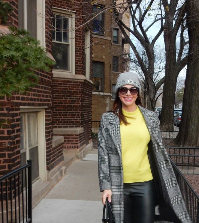 Dressing for Wet Weather, SarahInStyle.com, SarahInStyle, Sarah In Style, Sarah Meyer, Slushy Style, Winter Fashion 2022, Ankle Rain Boots, Best Winter Boots, Sperry Rain Boots, Sperry Boots, Torrent Pop Rain Boot, Torrent Rain Boot, Grey Rain Boots, Glen Plaid Coat, Styling winter Fashion, Dressing for Winter, Commando winter leggings, best pleather leggings, Grey jeweled beanie, dressing for cold weather, blogger fashion advice, blogger fashion tips, Winter 2022 Style, Winter 2022 Trends, Classic Winter Fashion