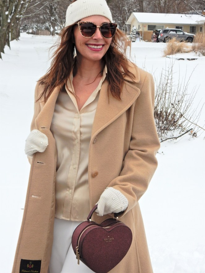 Fashion blogger shows how to wear white in winter