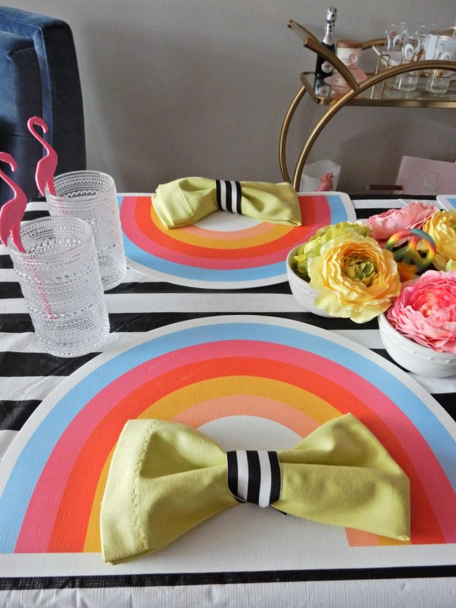 Rainbow table decor