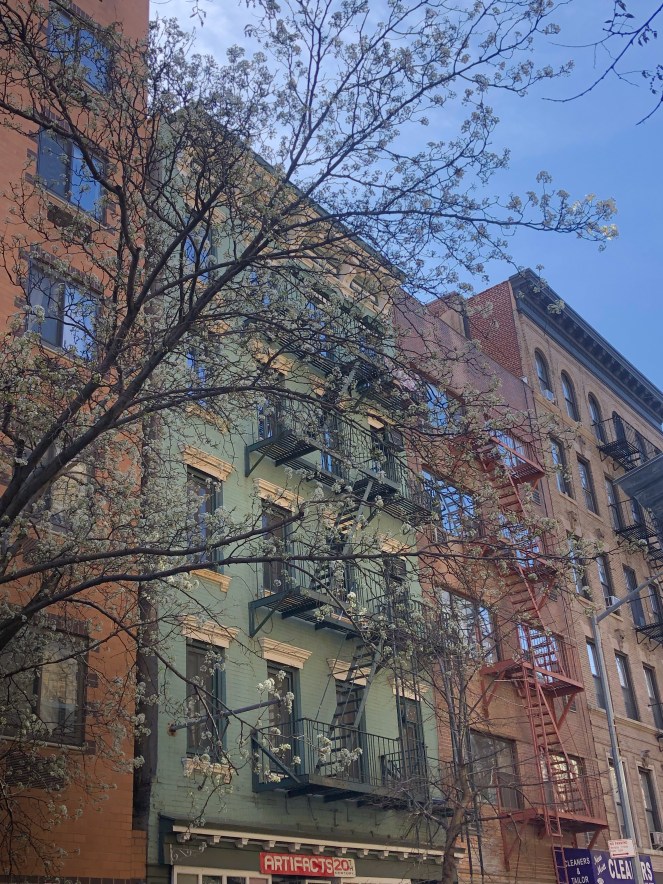 Colorful buildings in SOHO NYC