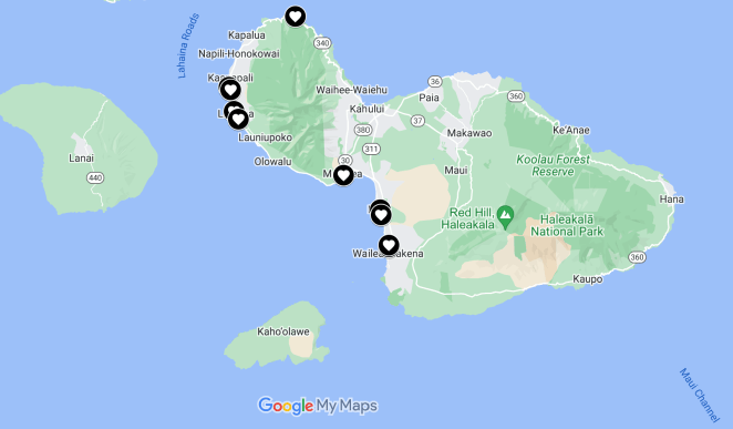 interactive map for Maui Hawaii