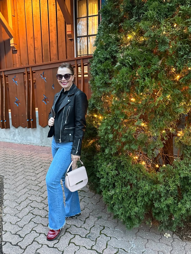 accessorizing with plaid in winter