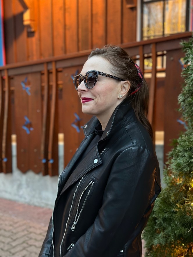 accessorizing with plaid in winter