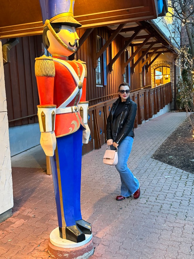 accessorizing with plaid in winter