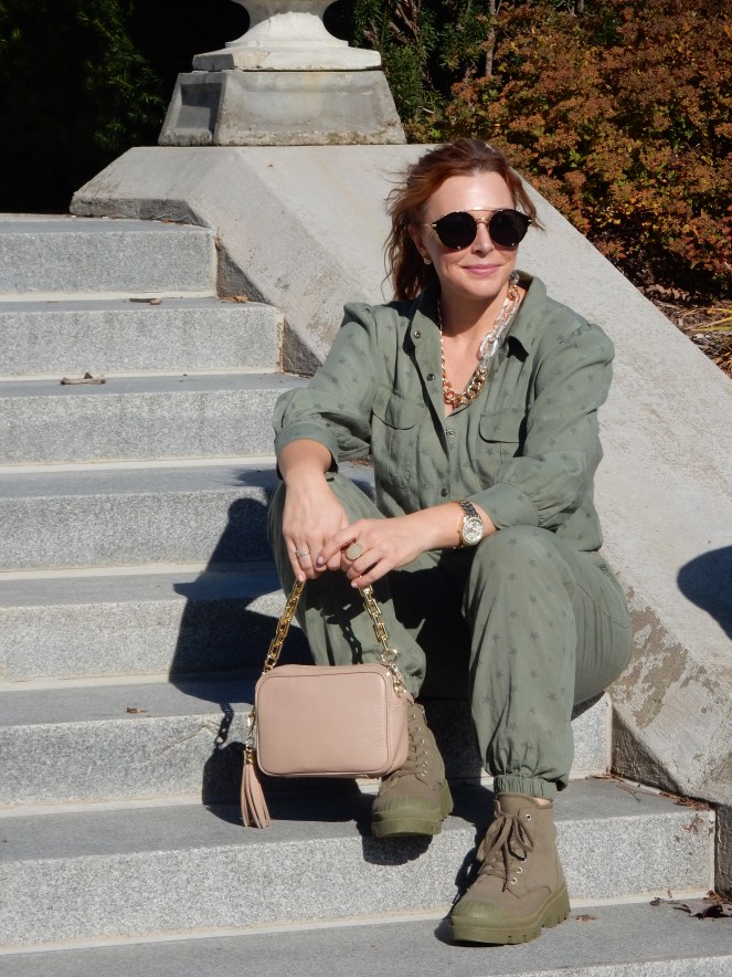 Women's Army Green Jumpsuit