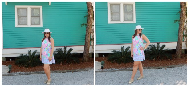 Wearing Lilly Pulitzer in Seaside Florida 