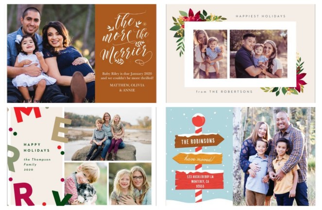 customizable holiday cards
