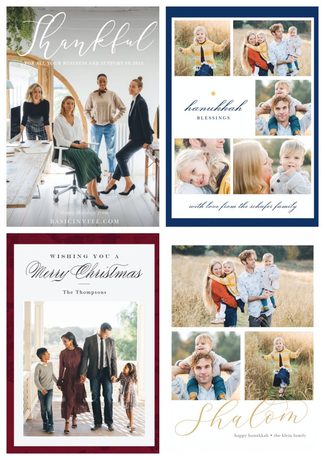 customizable holiday cards